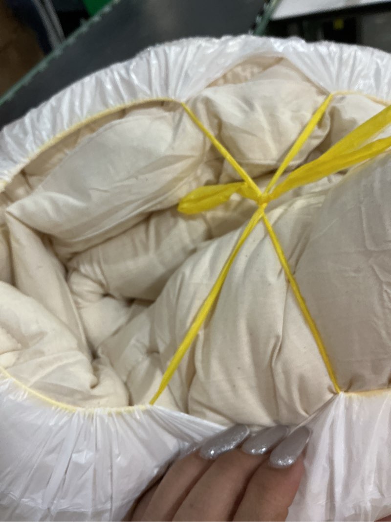 Condition photo showing As Is for mattress topper, plush mattress cover with 6"-18" deep pocket