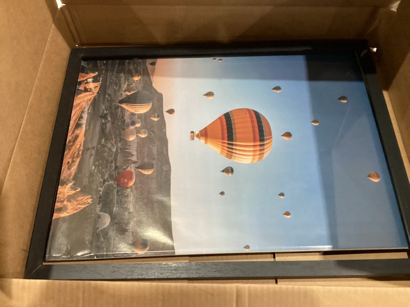 Condition photo showing Good Condition for Similar. Hot Air Balloons Floating Over Cappadocia Turkey at Sunrise Bathroom Canvas Wall Art Decor Framed Photo Prints Picture for Bedroom Living Room Office Kitchen Posters Painting Artwork 16x20 Multi5 16x20in
