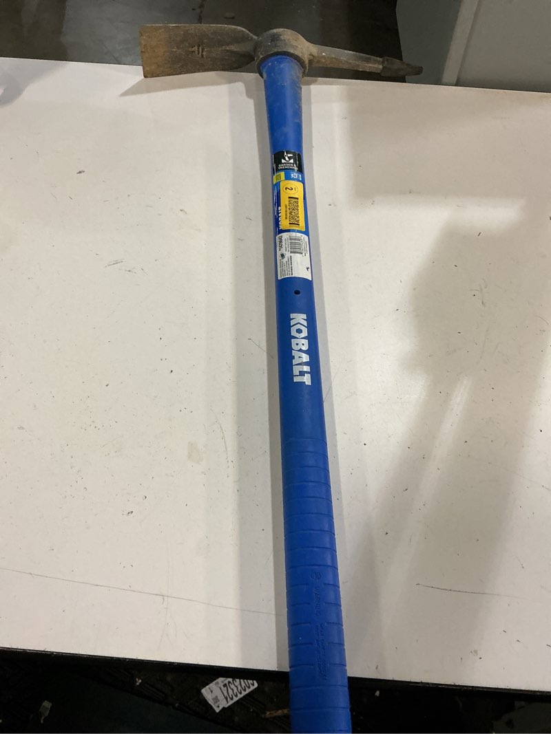 Condition photo showing As Is for kobalt 2.5-lb fiberglass-handle steel pick mattock