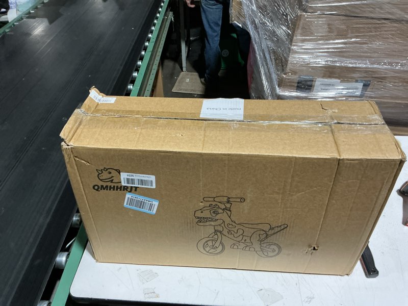 Condition photo showing Good Condition for dinosaur-themed toddler balance bike toys for 3 4 5 6 7 year old girls & boys - music & lighting effects, no-pedal training bike, best gifts for kids with carbon steel frame & adjustable handlebar