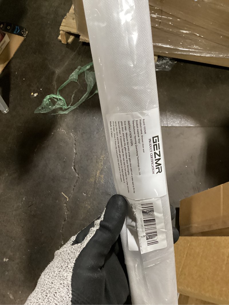 Condition photo showing New/Like New for 2-Pack Frameless Shower Door Bottom Seal (1/4'' X 39'') Clear Glass Shower Door Sweep Strip can Covers up to 23mm Gap - Stop Leaks 1/4 inch (6mm) - 23mm Gap