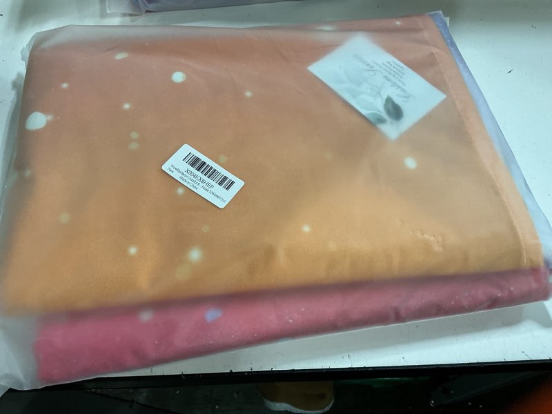 Condition photo showing New/Like New for riyidecor colorful rainbow kids girls0 curtains cute starry sky clouds stars girly multicolor prince