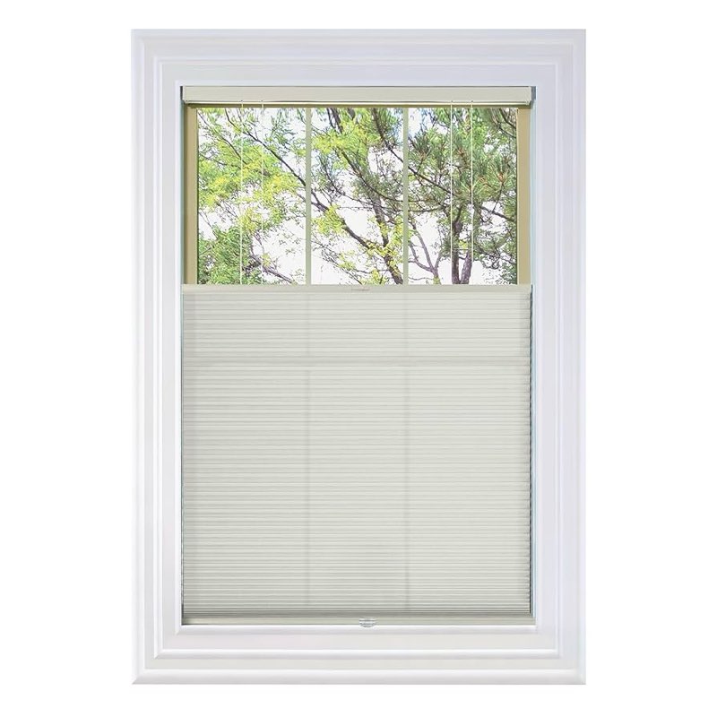 BlindsAvenue Cordless Top Down Bottom Up Cellular Honeycomb Shade, 9/16\\\" Single Cell, Light Filterin