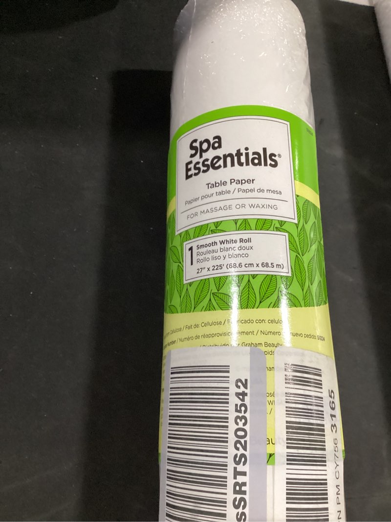 Condition photo showing New/Like New for spa essentials waxing table paper - smooth 27" x 225'