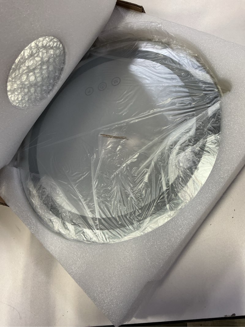 Condition photo showing New/Like New for kcavvi makeup mirror with lights, lighted makeup mirror with magnification, 1x/10x, large round vanity mirror with stand, 3 color modes, brightness adjustable, smart touch control, 13 inches diameter 15"l x 13"w