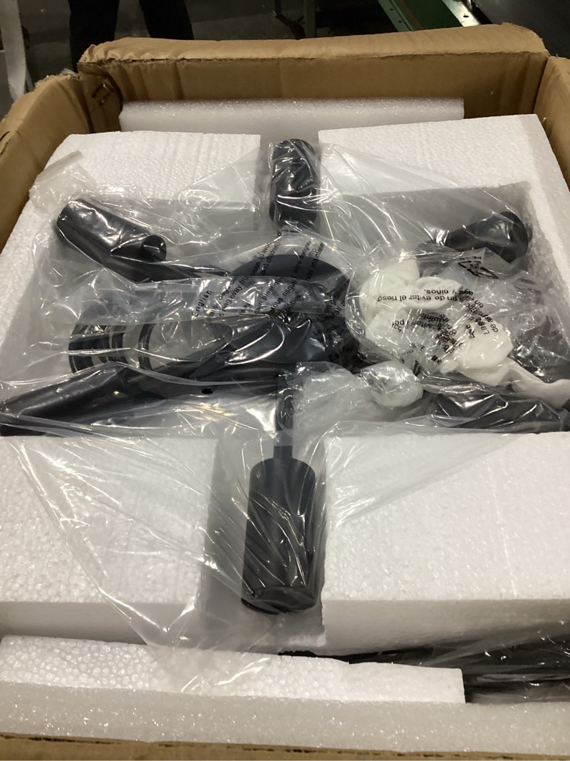 Condition photo showing New/Like New for 28.34'' Large Chandelier Dining Room Light Fixtures, 8-Light Modern Black Chandeliers Over Table, Living Room Lights Farmhouse Chandelier for Entryway Foyer Bedroom