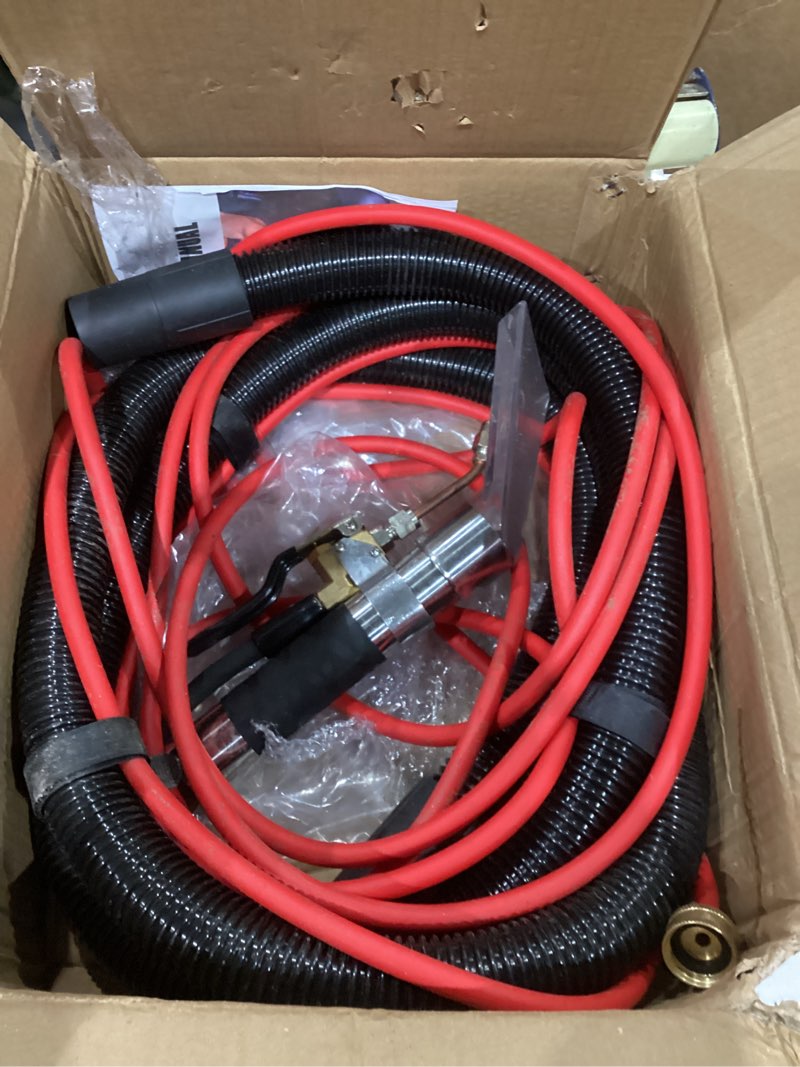 Condition photo showing As Is for Shop Vac Extractor Kit, Better Extractor Hose Kit for Carpet & Upholstery Cleaning in Home and Auto, with Wand, Hose & Adapter