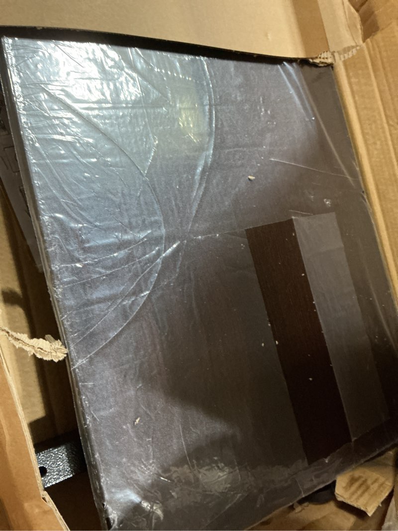 Condition photo showing Good Condition for drive medical overbed table with wheels - secure height adjustment for comfort - non tilt surface - smooth rolling design - home & hospital use - woodgrain laminate top - silver vein silver vein table