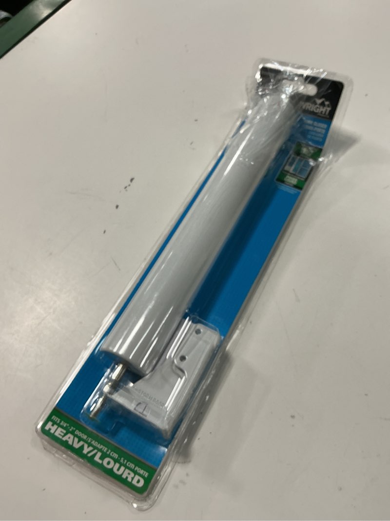 Condition photo showing Good Condition for Wright Products Heavy-Duty Pneumatic Storm Door Closer – Durable, Adjustable, Quiet-Closing with Hold-Open Feature (Transitional, White) One Size White