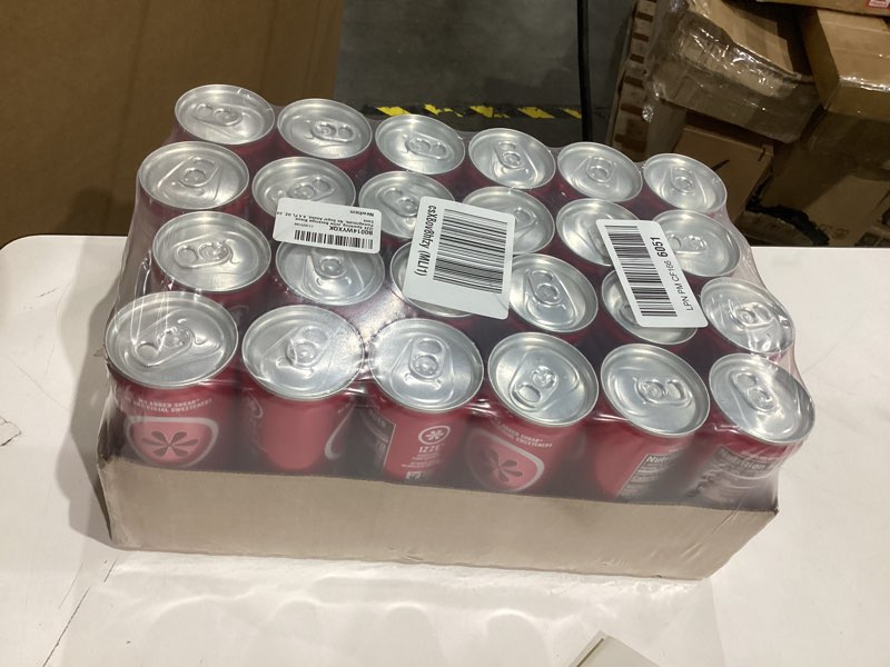 Condition photo showing New/Like New for IZZE Sparkling Water Juice Beverage Blend, Pomegranate, No Sugar Added, 8.4 FL OZ, 24 Cans Pomegranate 8.4 Fl Oz (Pack of 24)