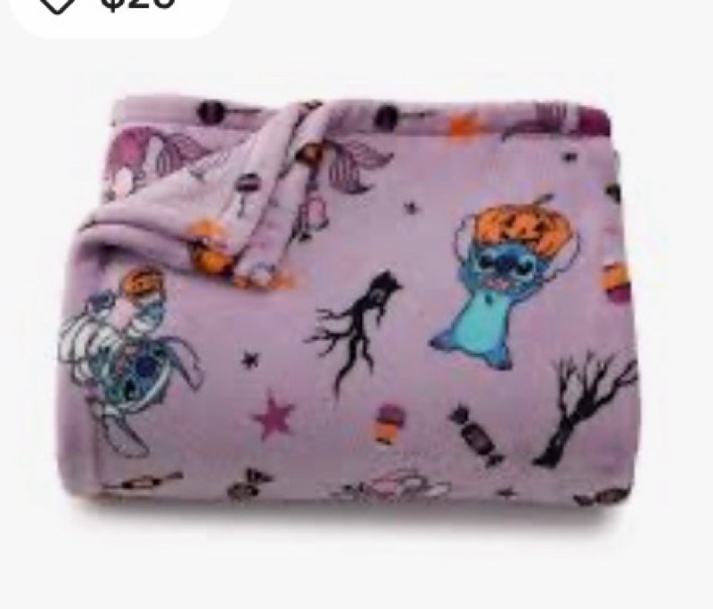 NEW DISNEY LILO & STITCH HALLOWEEN PUMPKIN THE BIG ONE SOFT THROW BLANKET NWT