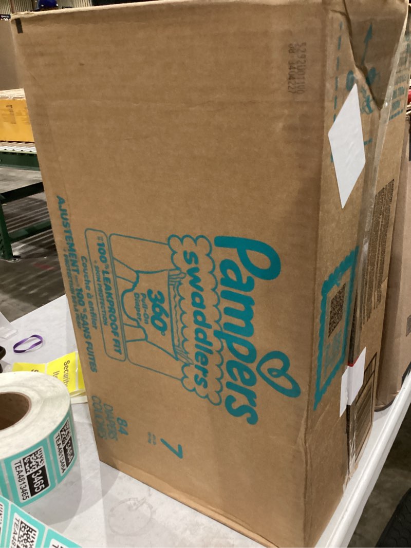 Condition photo showing New/Like New for Pampers Swaddlers 360 Pull-On Diapers, Size 7, 84 Count for up to 100% Leakproof Skin Protection and Easy Changes