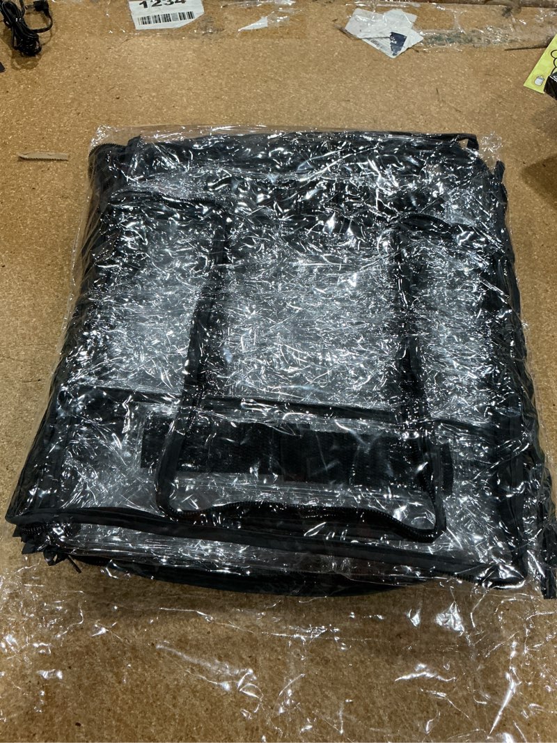 Condition photo showing Good Condition for 10 pieces large clear travel packing cube ?clear vinyl zippered storage bags see through moving bag plastic storage bags pvc multipurpose pouch with handle for sweater shirts dress storage