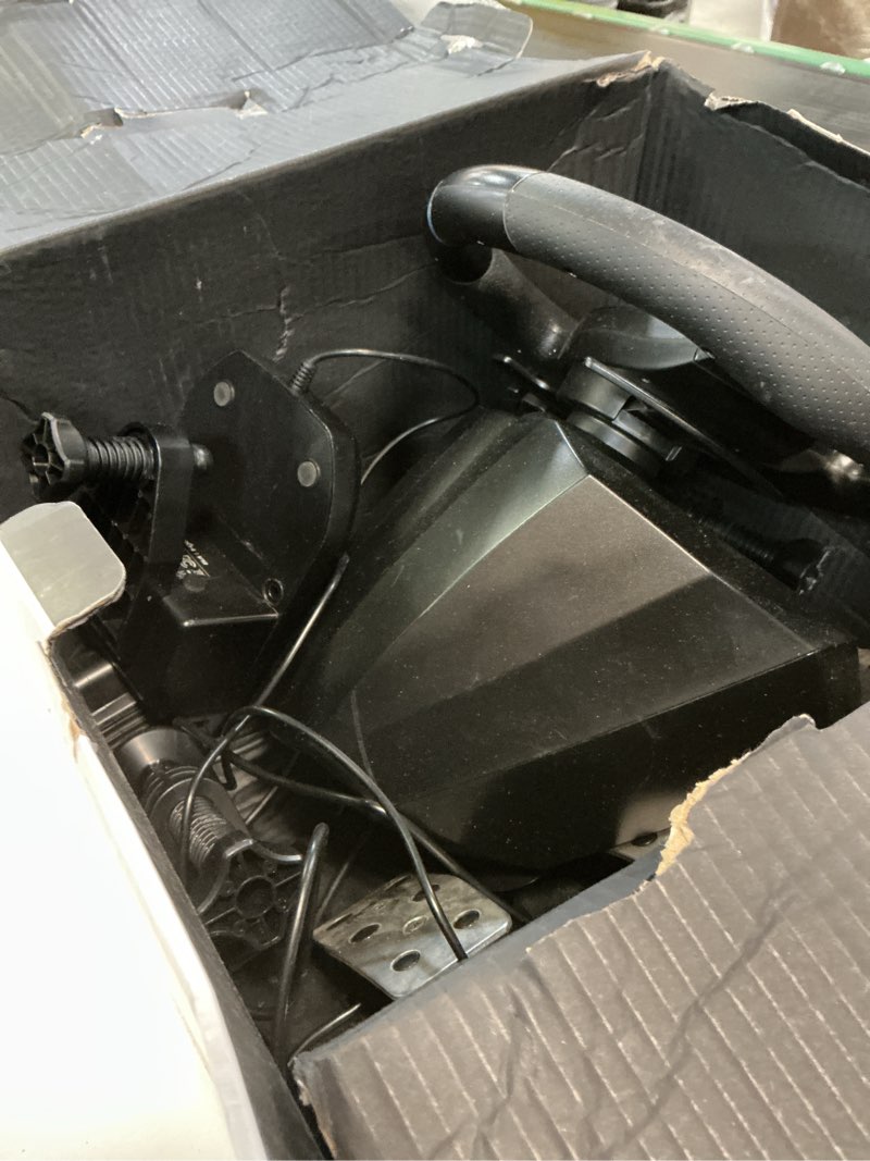 Condition photo showing As Is for pxn v9 gaming racing wheel pc steering wheel with pedals and shifter 270/900° dual-motor feedback driving gaming racing wheel for pc,ps4,ps3,xbox one, xbox series x/s,n-switch