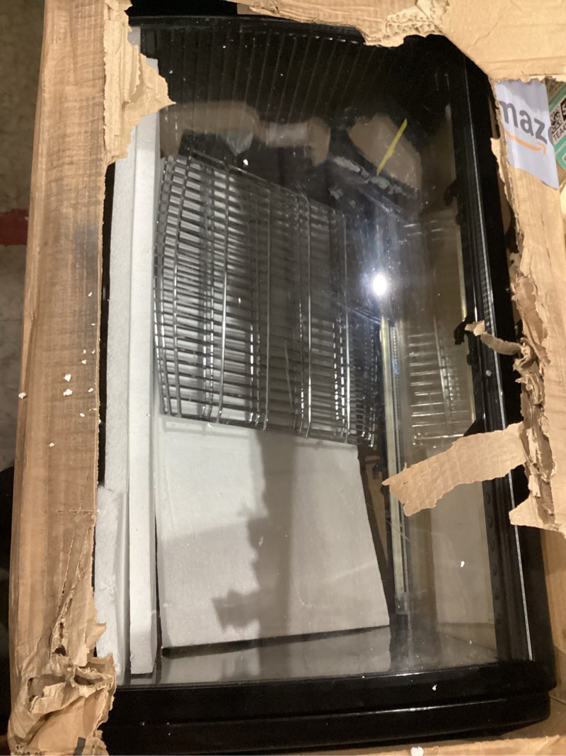 Condition photo showing Good Condition for maxx cold mecr-32d 4-side glass two-door merchandiser, countertop/floor refrigerator