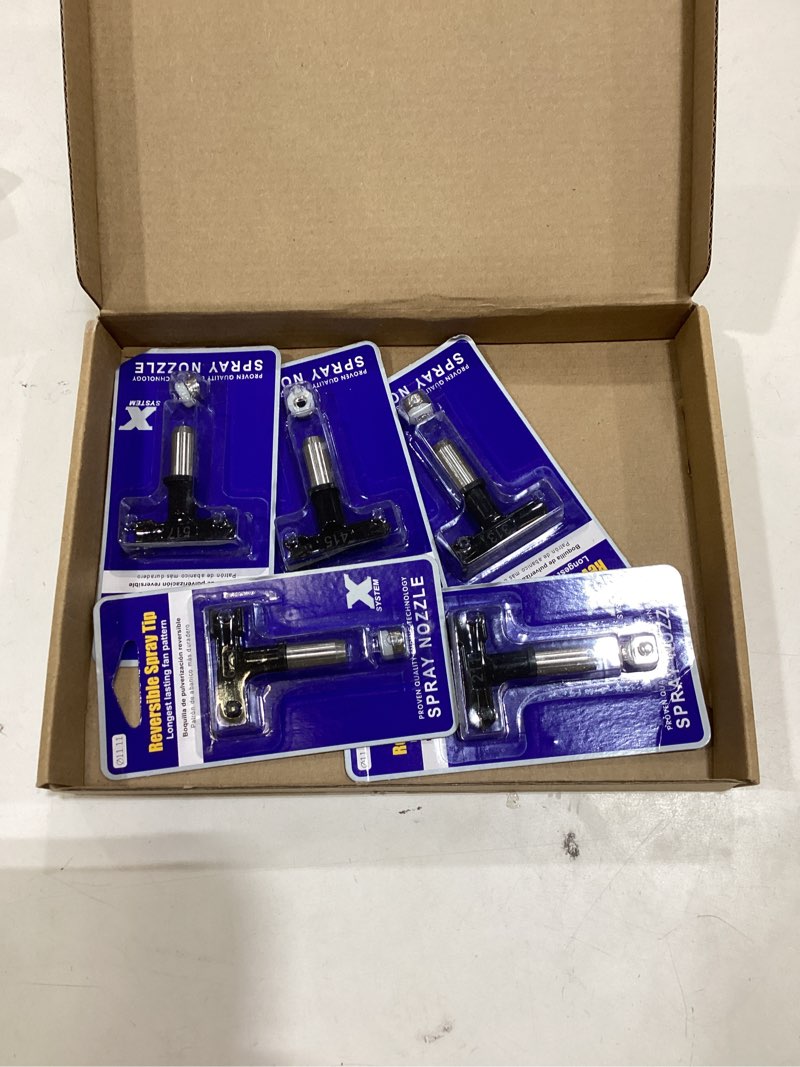 Condition photo showing New/Like New for Spray Nozzle Spray tip Reversible Spray Tips Airless Paint Sprayer Nozzle Tips Airless Paint Spray Machine Parts for Homes Buildings Garden Decks Fences (5 Pieces - 211, 313, 415, 517, 623)