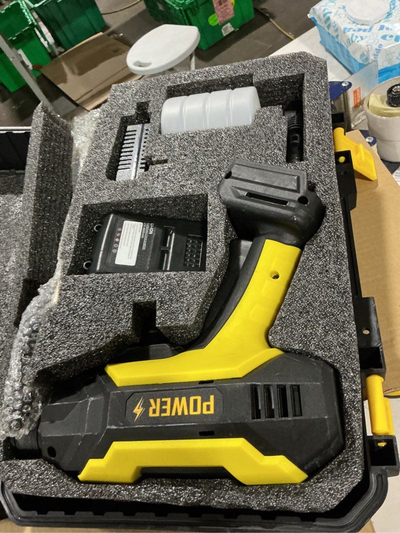 Condition photo showing Good Condition for cordless pressure washer, portable pressure washer battery powered max 692psi, 1.2gpm with 21v 4.0ah rechargeable battery, 20ft drain hose, electric power washer for washing cars