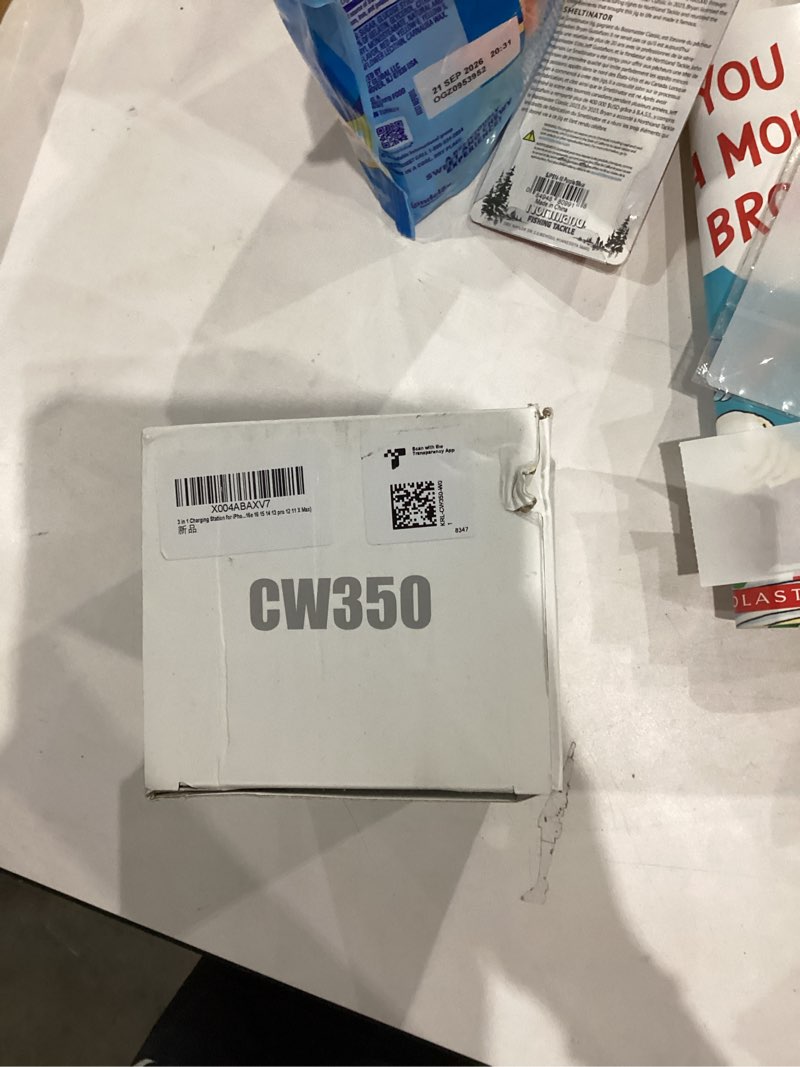 Condition photo showing New/Like New for Anlmz 3 in 1 Charging Station for iPhone - Wireless Charger for Apple Products Multiple Devices - Charging Dock Stand for AirPods (for iPhone 17 16e 16 15 14 13 pro 12 11 X Max) White