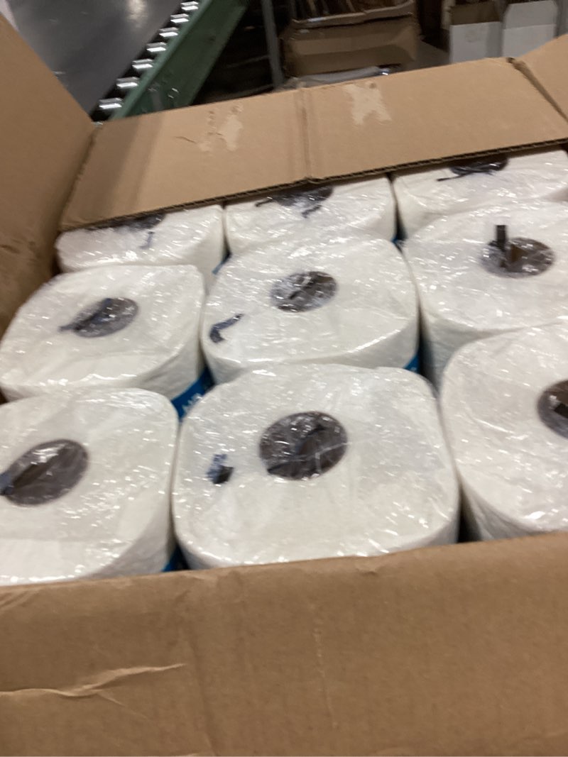 Condition photo showing New/Like New for tork mini jumbo toilet paper roll white t2, advanced, 2-ply, 12 x 751', 12024402 12 pack paper roll