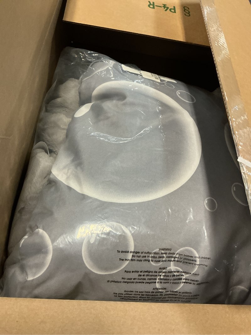 Condition photo showing Good Condition for happy nappers: pillow & sleepy sack medium - grey shark - 54 x 20inches, 2-in-1:plush animal opens into sleeping bag, soft play & nap character, kids 3 and up medium grey