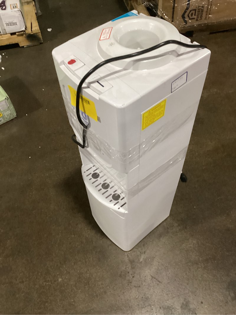 Condition photo showing As Is for primo top load white water cooler