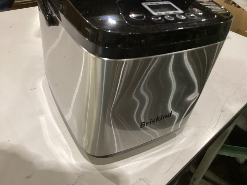 Condition photo showing Good Condition for 19-in-1 Compact Bread Maker Machine, 1.5 lb / 1 lb Loaf Small Breadmaker with Carrying Handle, Including Gluten Free, Dough, Jam, Yogurt Menus, Bake Evenly, Automatic Keep Warm, 3 Crust Color 19 Programs 1.5 LB Small Bread Maker Stainless Steel (Black)