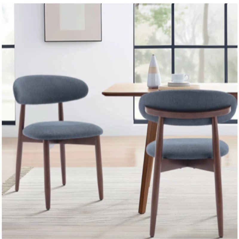 Upholstered Solid Wood Dining Chair Side Chair