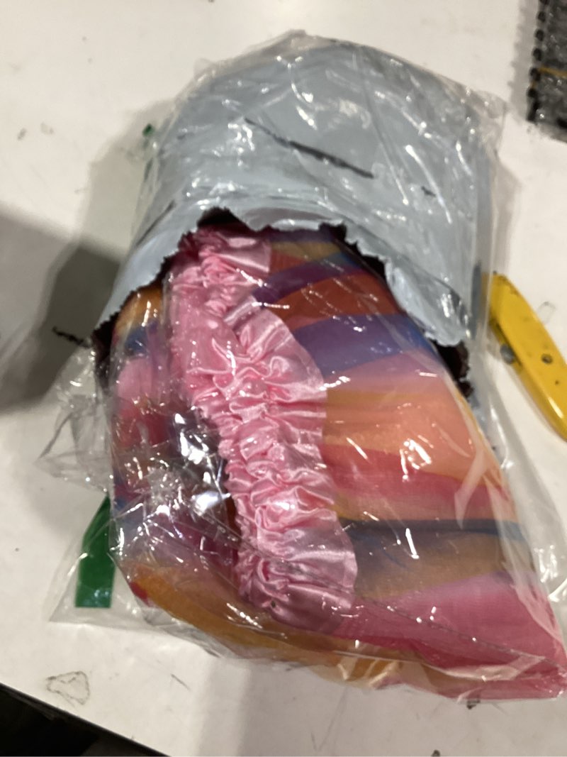 Condition photo showing As Is for 10 Pcs Galentine's Day Candyland Costume Accessories - Mini Top Hat Feathers Headband Sweet Rainbow Necklace Lollipop Earrings Jombo Handheld Candy Pastel Tutu for Photo Props Candy Theme Cosplay