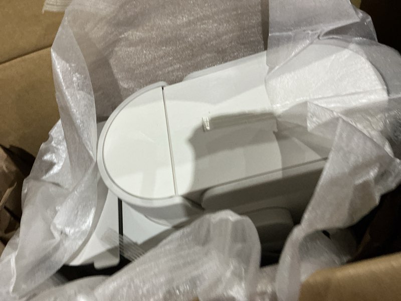 Condition photo showing As Is for keurig k-slim single serve k-cup pod coffee maker, multistream technology, 3 brew sizes, slim and sleek design, 46oz removable reservoir, white