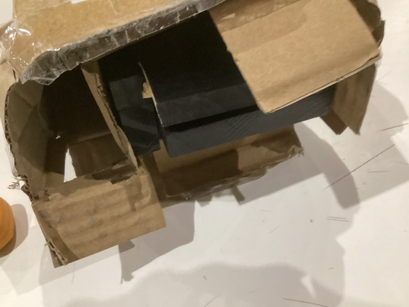Condition photo showing As Is for 1 pack black-rain gutter downspout extensions, downspout extender for rainwater drainage flexible, down spout drain extension pipe, extendable from 21 to 62 inches (fit 3"x 4" downspouts) black 1 pack