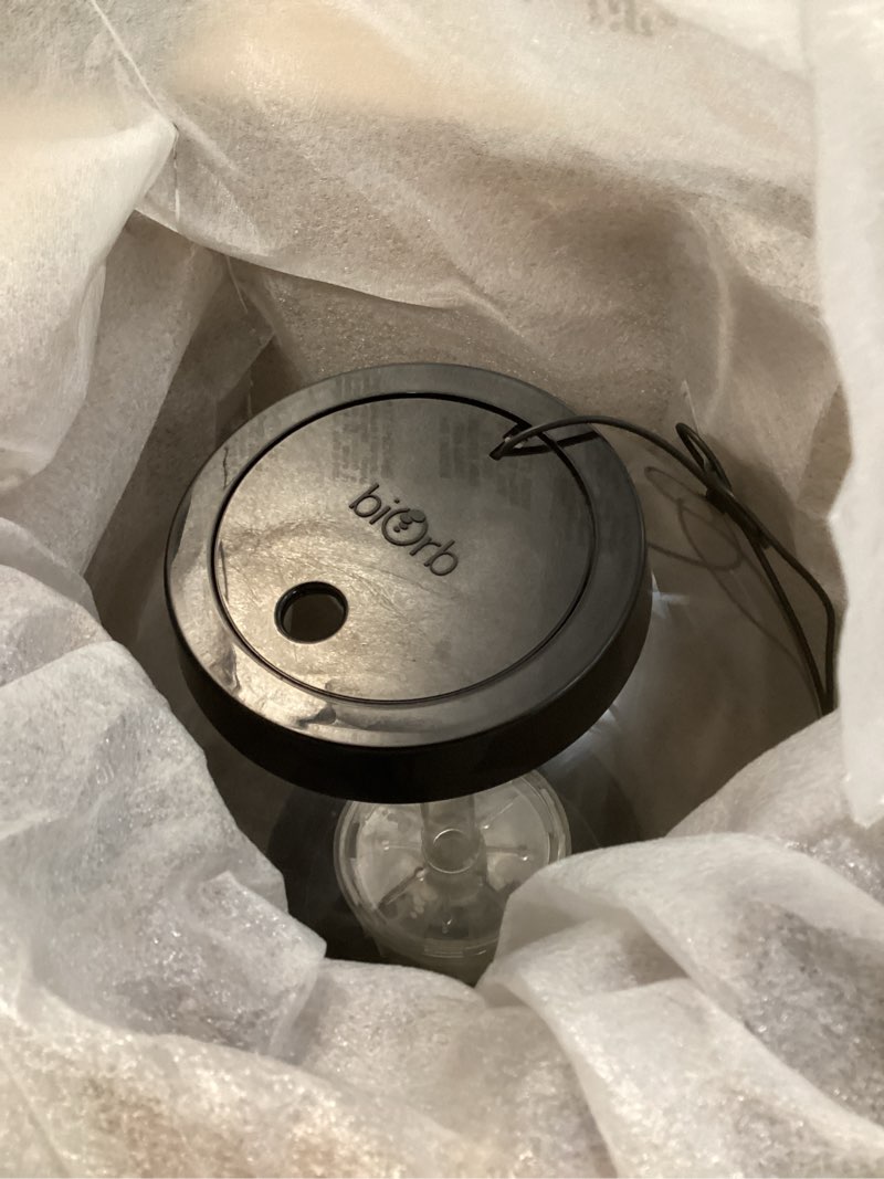 Condition photo showing Good Condition for biOrb Classic 15 Complete Aquarium Set, Black, 4-Gallon Aquarium with Red Stone River Décor and White LED Light Black/Stone River 4 gallon