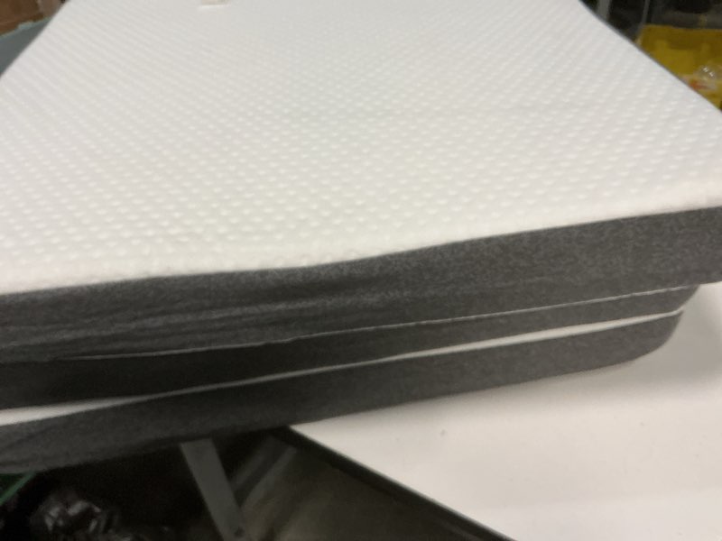 Condition photo showing As Is for OLIXIS Tri-fold Memory Foam Mattress - 3 Inch Single Size Portable Floor Bed, Foldable Mat for Adults, Collapsible and Washable Cover with CertiPUR-US Certified, for Travel & Camping & Yoga Single 3-inch (similar). 