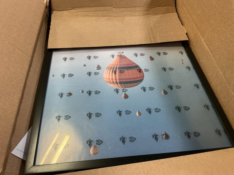 Condition photo showing Good Condition for nd hues (no ratings yet) haus and hues hot air balloon poster - hot air balloon decorations, hot air balloon wall decor, beautiful scenery wall art, hot air balloon painting travel hot air balloons (unframed, 24x36)