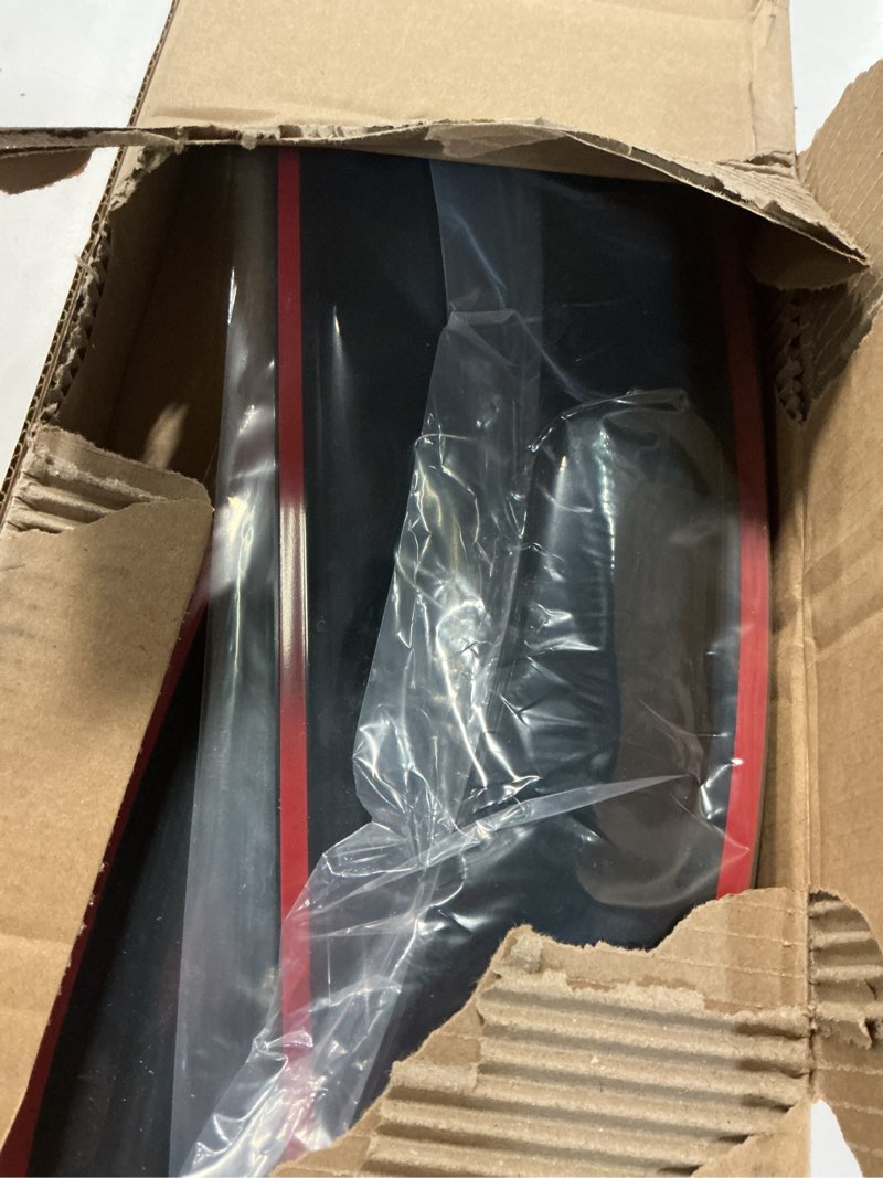 Condition photo showing New/Like New for wv194109 extra durable in-channel wind deflector visor rain guard, fit 2009-2018 dodge ram 1500 crew cab, 2010-2025 ram 2500 & 3500 crew & mega cab, 2019-2024 ram 1500 classic crew cab, smoke, 4-pcs