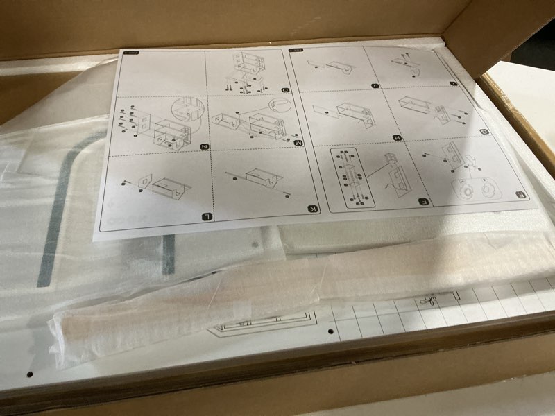 Condition photo showing New/Like New for OOOK Wooden Dollhouse with Liftable Elevator - 2.6 Feet High Modern Doll House for Kids Toddlers - Including 21 Furniture Pieces, 4 Family Dolls, and 1 pet