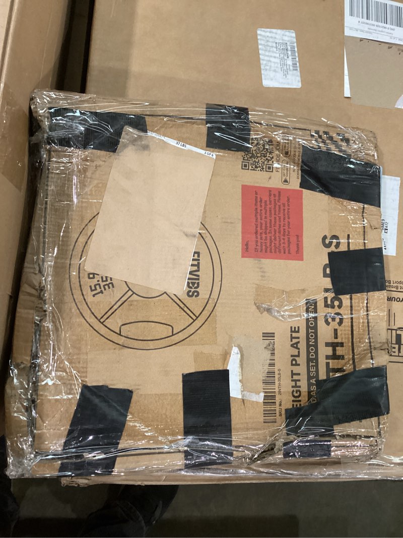 Condition photo showing New/Like New for 35lb bench pressing plate 