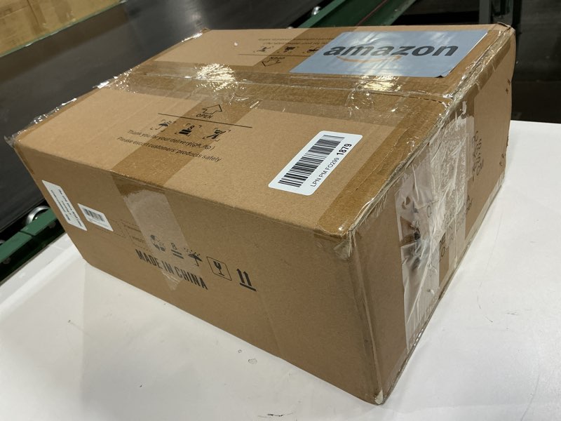 Condition photo showing New/Like New for Dimmable Modern LED Chandelier with Remote Control, Crystal Dining Room Light Fixtures Over Table, 3000K-6500K Gold Linear Pendant Light for Kitchen Island 6-Light