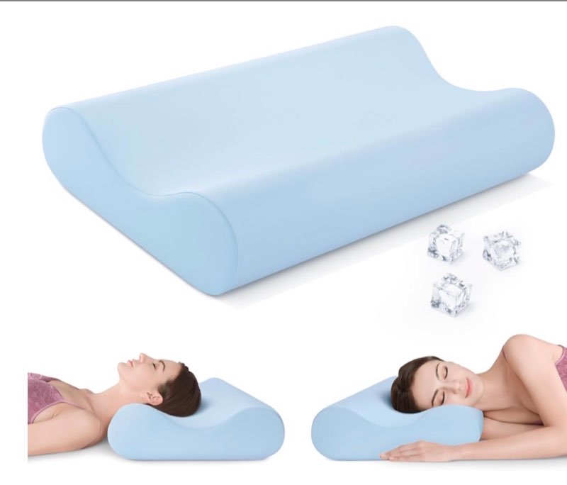 Cervical Neck Pillow, Contour Memory Foam Pillows for Neck Pain Relief, Ergonomic Pillow for Sleepin