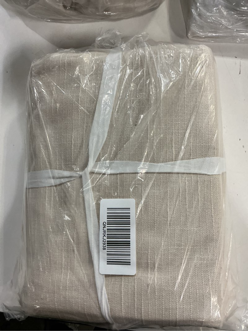 Condition photo showing New/Like New for cotton slub room darkening curtain - single panel, 48x84, natural
