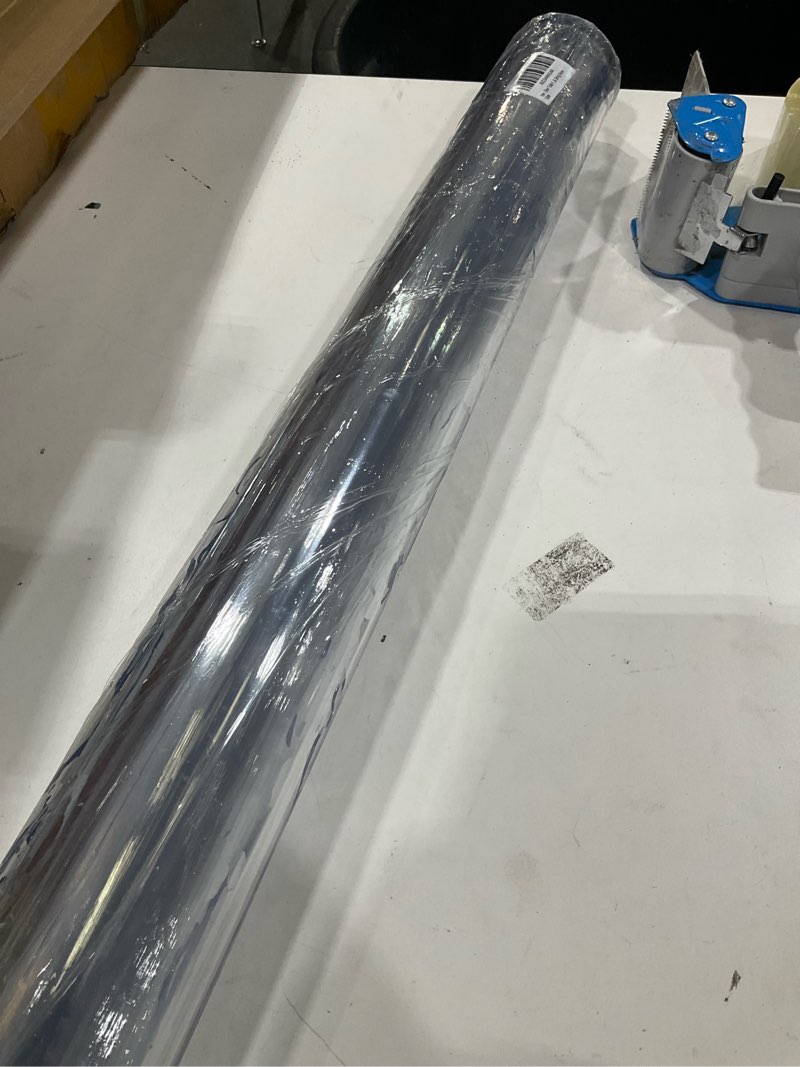 Condition photo showing Good Condition for clear table protector 42 x 104 inch, 1.5mm thick plastic table cover, waterproof pvc clear table cover protector, desk protector mat, writing desk pad for desktop, coffee & dining room table 42" x 104" (rectangular) crystal clear