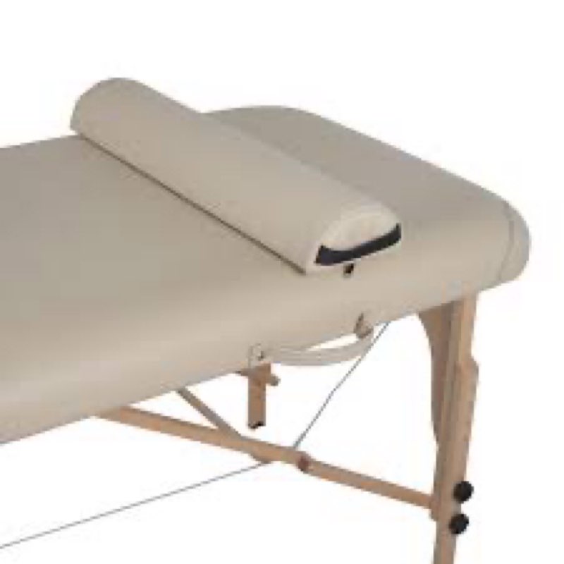 stronglite portable massage table package olympia - all-in-one treatment table w/ adjustable face cradle, pillow, half round bolster & carrying case, black