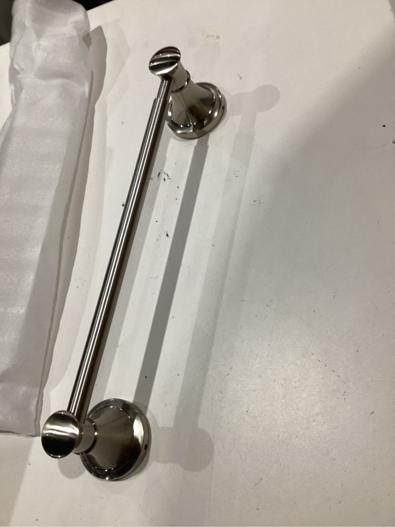 Condition photo showing Good Condition for jiepai extendable suction cup towel bar,bath shower towel holder shower door adhesive towel bar suction towel rack (suction cup, brushed nicke)