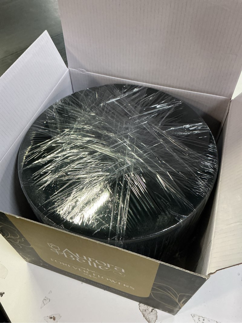 Condition photo showing New/Like New for Aurora Belle Forever Roses in a Box – 12 Real Preserved Roses in Black Velvet Gift Box with Gold Detail, Fragrance-Free Floral Arrangement for Lasting Decorative Display