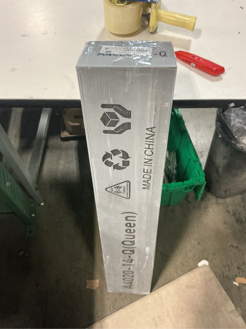 Condition photo showing New/Like New for Metal Bed Frame,Queen Size Bed Frame with Storage Space,Heavy Duty Sturdy Mattress Foundation,Easy Assembly,No Box Spring Needed, Black,14 Inch,Queen