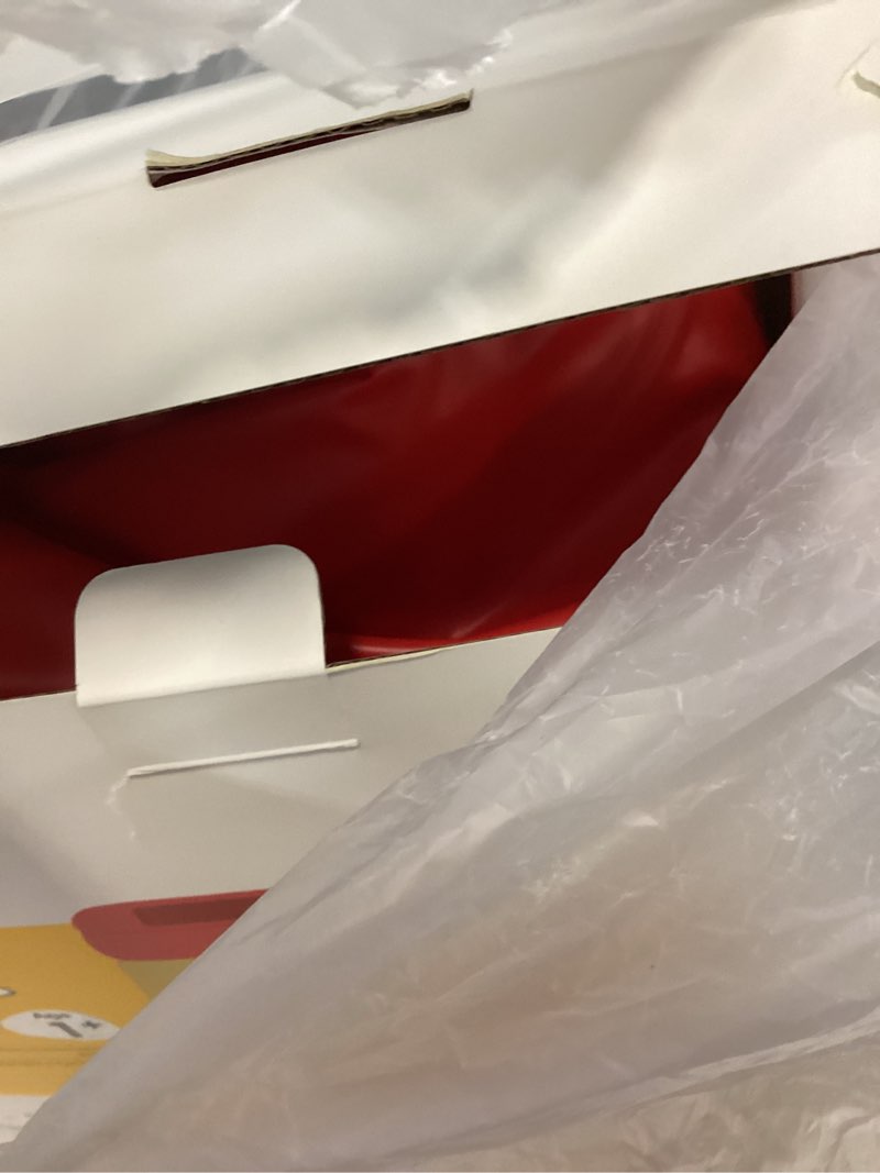 Condition photo showing As Is for qpau 3-in-1 inflatable bounce house for toddlers 1-3, ball pit & trampoline, inflatable bouncy house with pump, safety net, indoor & outdoor bubble bouncer baby play yard