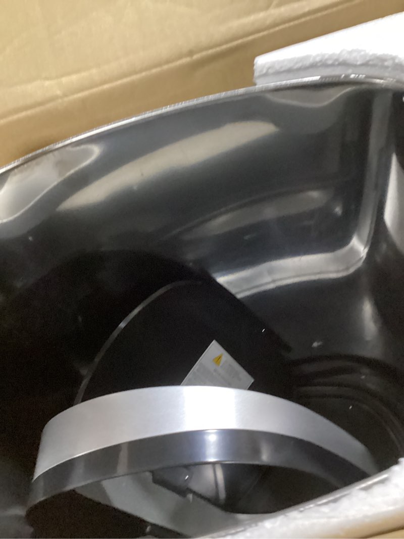 Condition photo showing Good Condition for bestoffice | 13 gallon trash can with lid | automatic touchless garbage can | odor control | modern oval design | easy to clean | stainless steel | fits any kitchen, bathroom, office or home stainless steel stainless steel