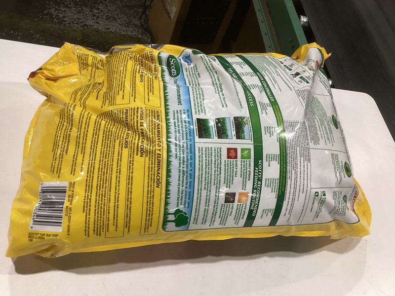 Condition photo showing Good Condition for scotts turf builder 33.95 lbs. 12,000 sq. ft. weed and feed5, weed killer plus lawn fertilizer