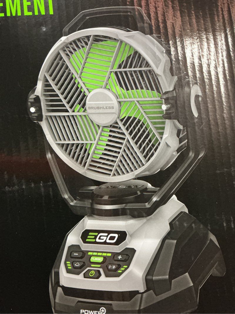 Condition photo showing Good Condition for ego power+ 10 in. h 5 speed oscillating misting fan remote control