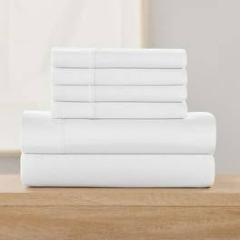 member's mark hotel 1000 thread count egyptian cotton 6 pc sheet set, white