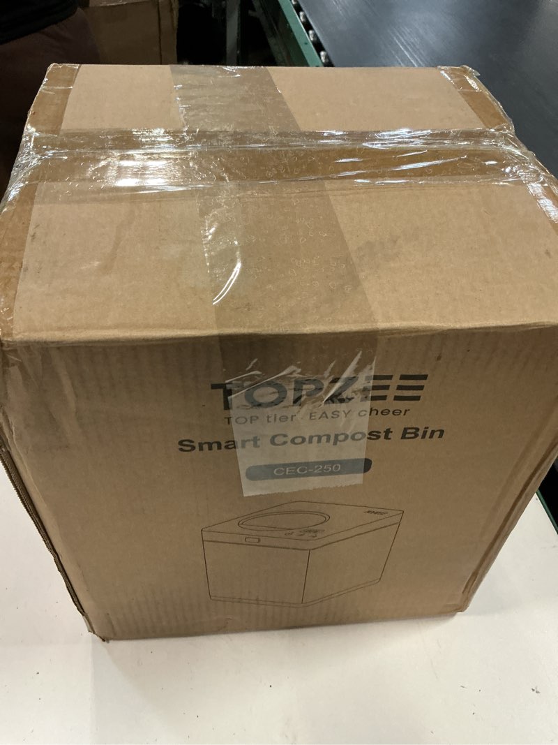 Condition photo showing Good Condition for TOPZEE Electric Compost Bin for Kitchen - 3L Countertop Composter with Odorless Auto-Cleaning, Turns Food Waste to Fertilizer in 4 Hours, for Indoor Home Use, black 